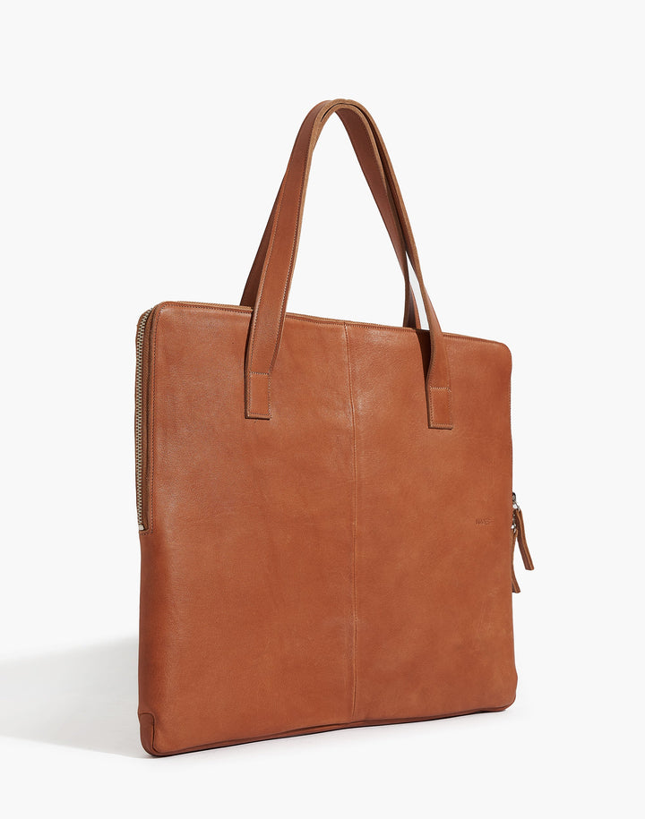 Leather Briefcase - Tobacco