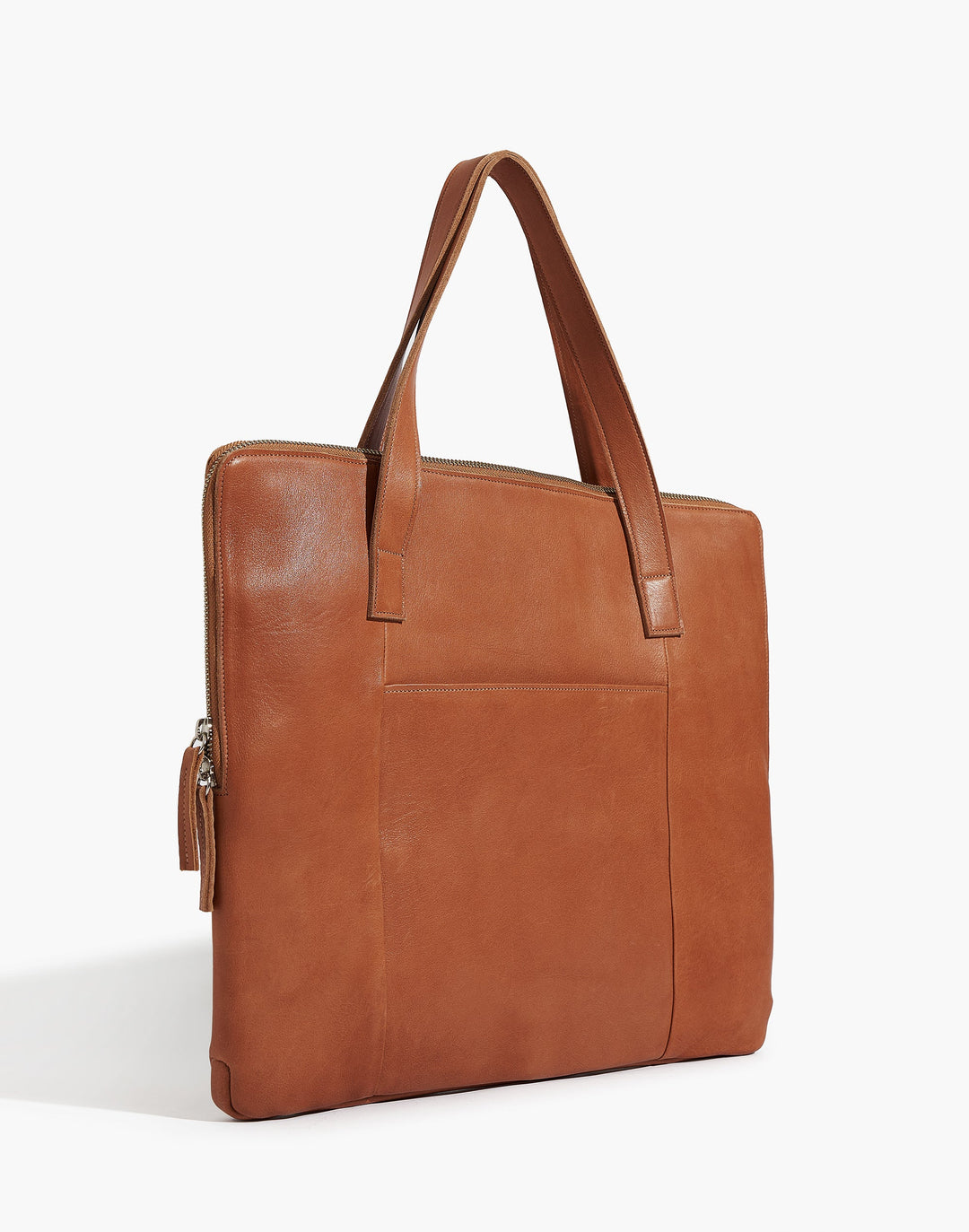 Leather Briefcase - Tobacco