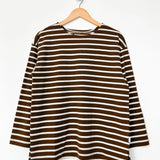 Marseille Top - White / Coffee Stripe