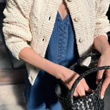 Mason Cotton Cardigan - Naturel