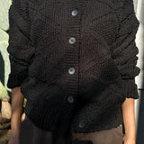 Mason Cotton Cardigan - Black