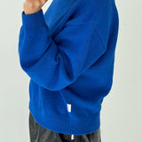 Milo Cotton Sweater - Cobalt