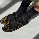Modal Eyelet Socks - Jet Black