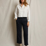 Naomi Poplin Button Down - White