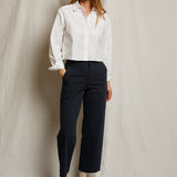 Naomi Poplin Button Down - White