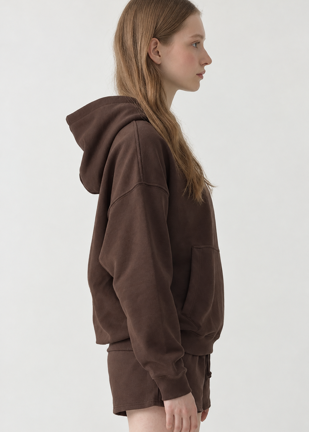 Pre Shrunk Terry Hoodie - Chocolate