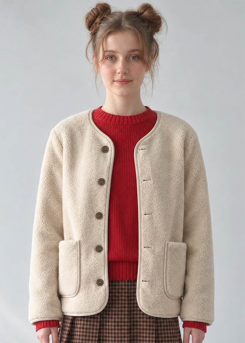 Teddy Jacket - Ivory