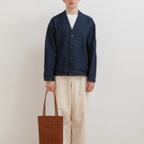 Woven Tote Bag - Saddle