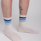 Birthday Retro Crew Socks - Blue