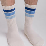Birthday Retro Crew Socks - Blue