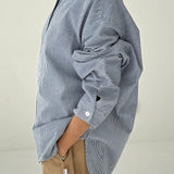 Owen Denim Shirt - Blue Stripe