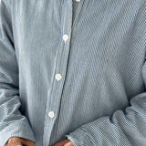 Owen Denim Shirt - Blue Stripe