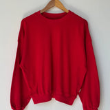 Pointelle Core Sweater - Red Apple