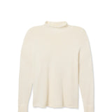 Nova Cashmere Roll Neck Sweater - Sugar