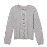 Moira Cotton Cashmere Cardigan - Heather Grey