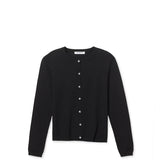 Moira Cotton Cashmere Cardigan - True Black