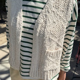 Papa Cotton Vest - Naturel