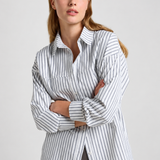 Romee Stripe Shirt - Navy