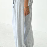 Pointelle Balloon Pants - Icy Grey