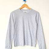 Pointelle Fundamental Tee - Icy Grey