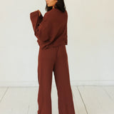 Pointelle Top - Oxblood