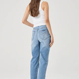Loulou Straight Jeans - Lennon Blue