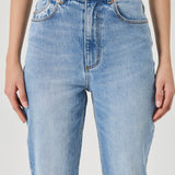 Loulou Straight Jeans - Lennon Blue