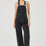Stevie Relaxed Overalls - Black Sand