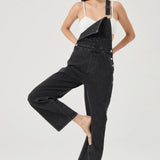 Stevie Relaxed Overalls - Black Sand