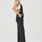 Stevie Relaxed Overalls - Black Sand