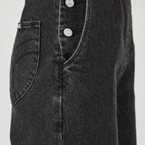 Stevie Relaxed Overalls - Black Sand