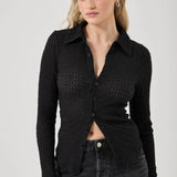 Diasy Lace Shirt - Black