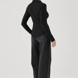 Diasy Lace Shirt - Black