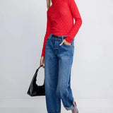 Daisy Highneck Top - Candy