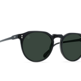 Remmy Sunglasses - Recycled Black/ Green Polarized
