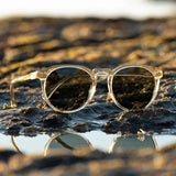 Remmy Sunglasses - Champagne Crystal / Green