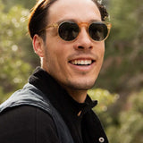 Remmy Sunglasses - Champagne Crystal / Green