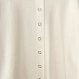 Soft Jersey Snap Cardigan - Naturel