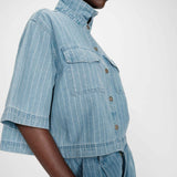 Vita Shirt - Blue Stripe