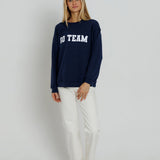 Go Team Oversized Crew - Navy