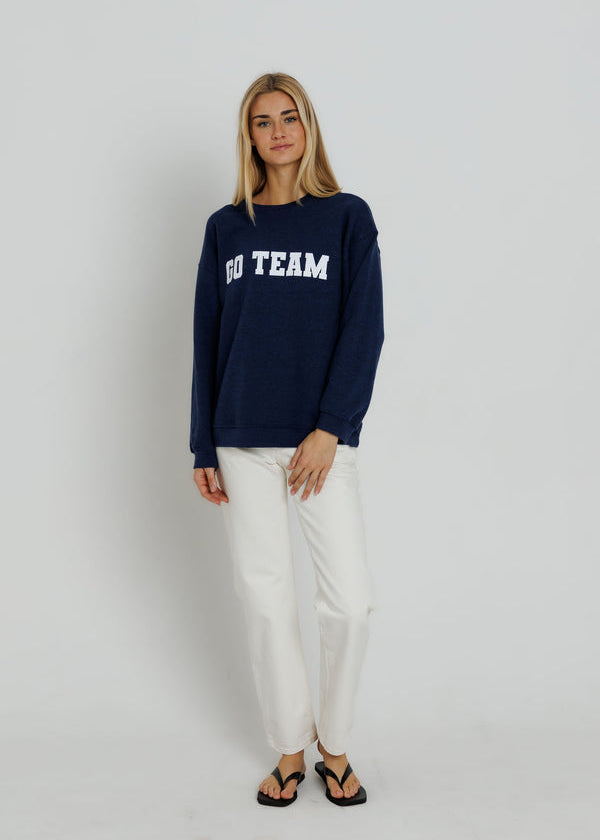 Go Team Oversized Crew - Navy
