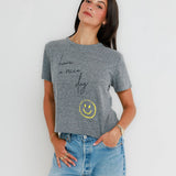 Have A Nice Day Tee - Heather Grey
