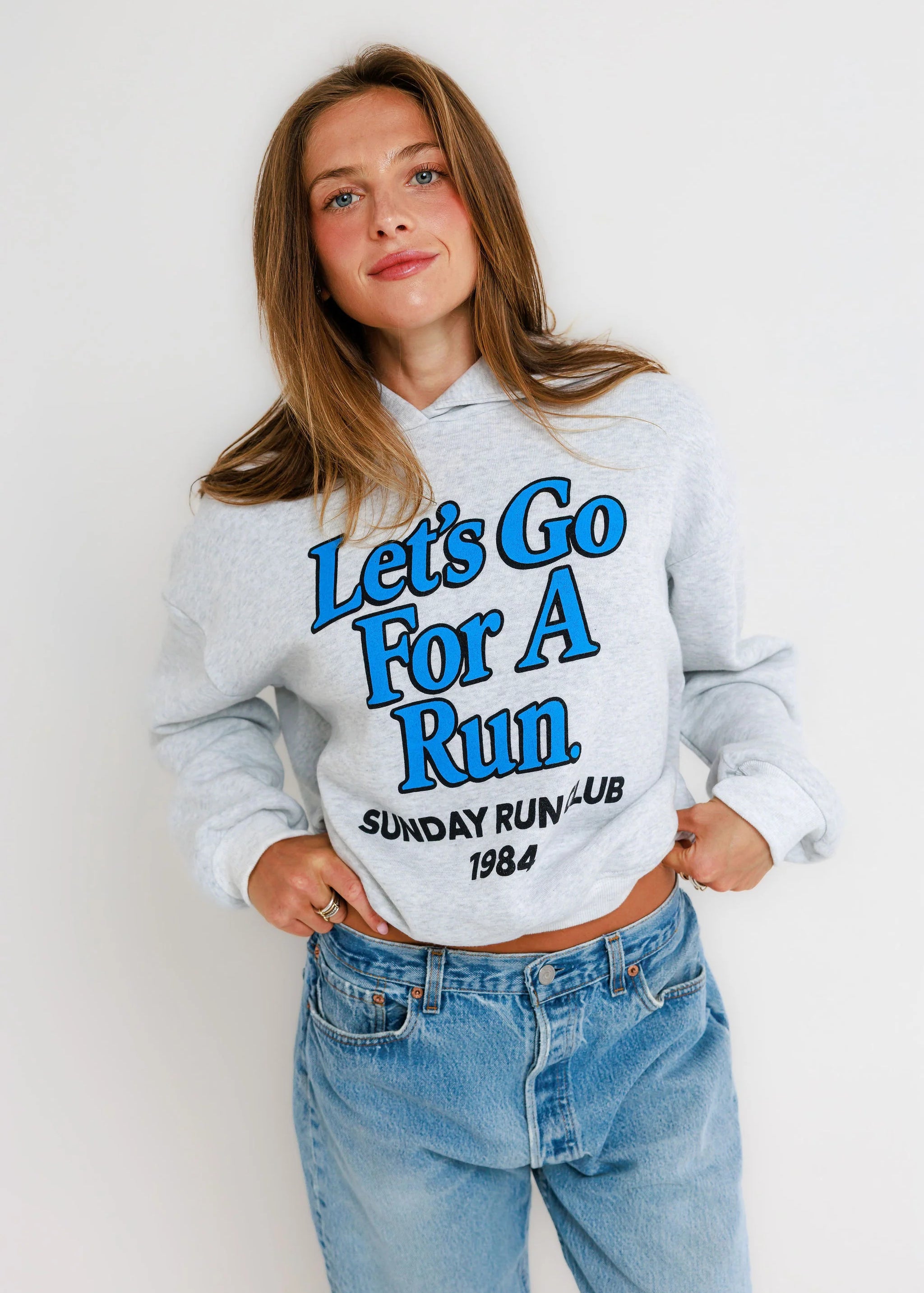 Sunday Run Club Hoodie - Heather Ash