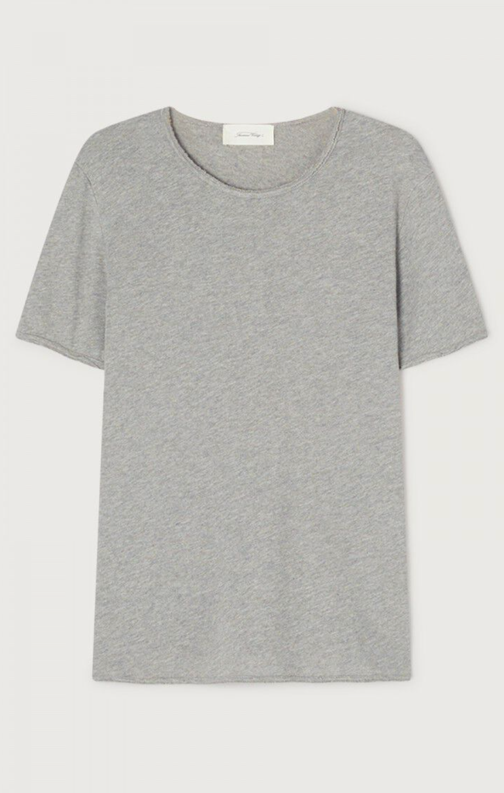 A flat lay image of the sonoma tee shirt in grey