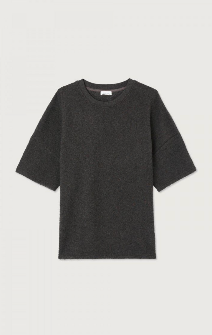 A flat lay image of the bobypark tee shirt in anthracite