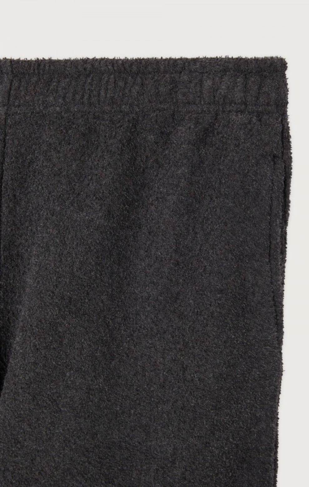 A flat lay detail image of the waist band of the Bobbypark Joggers in anthracite
