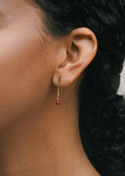 Droplet Earrings - Carnelian