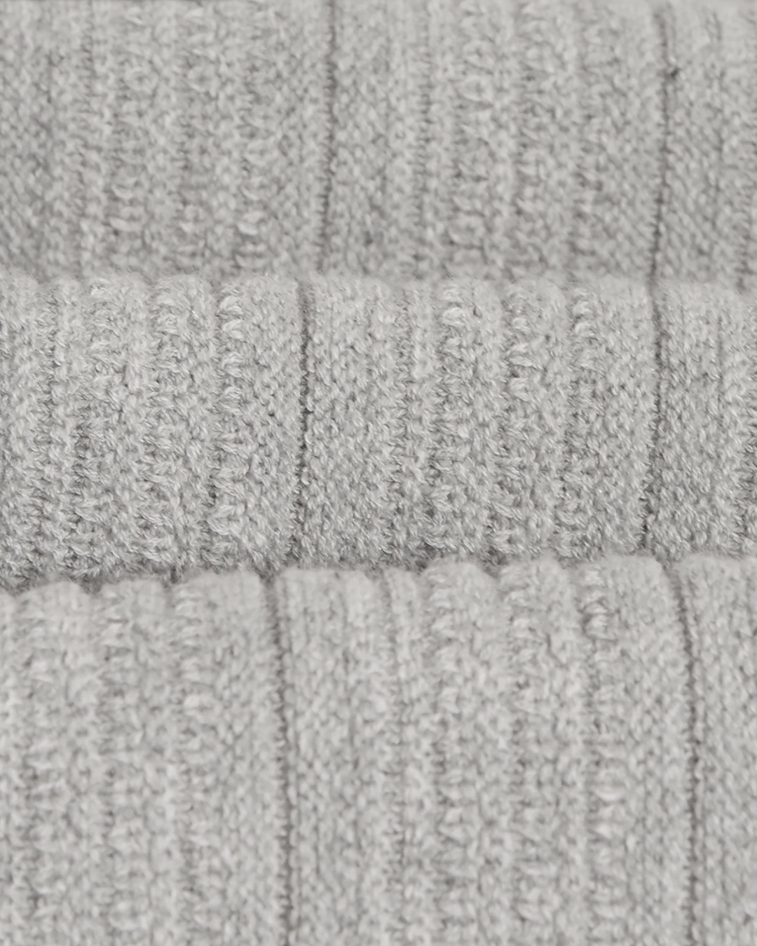 Oban Polo - Vertical Knit Grey