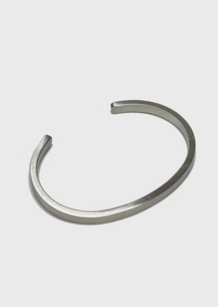 Flat Cuff Bracelet - Steel