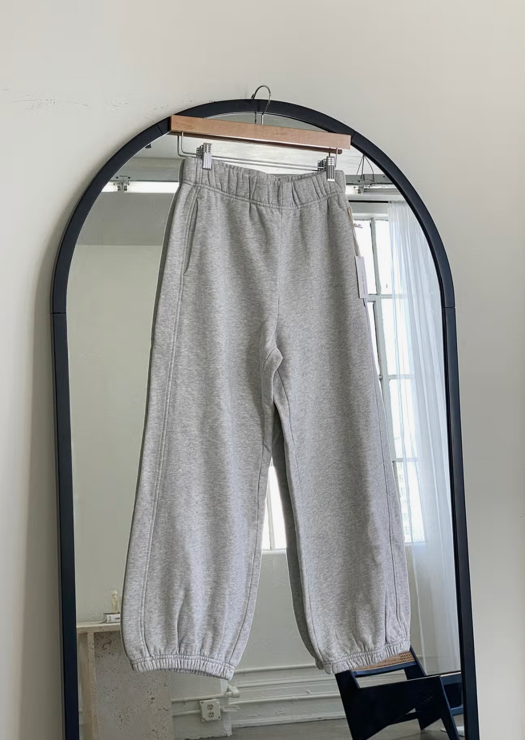 French Terry Balloon Pants - Heather Grey